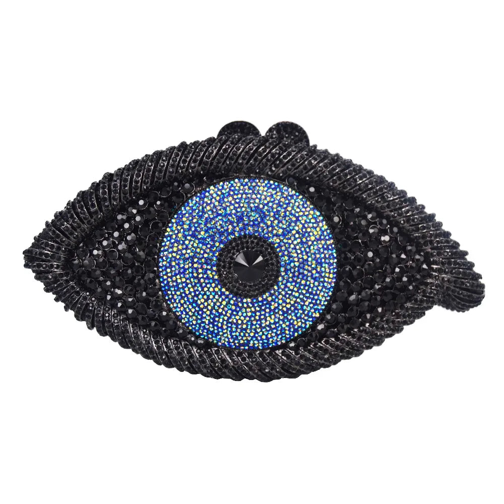 Handmade Crystal Evil Eye Purse