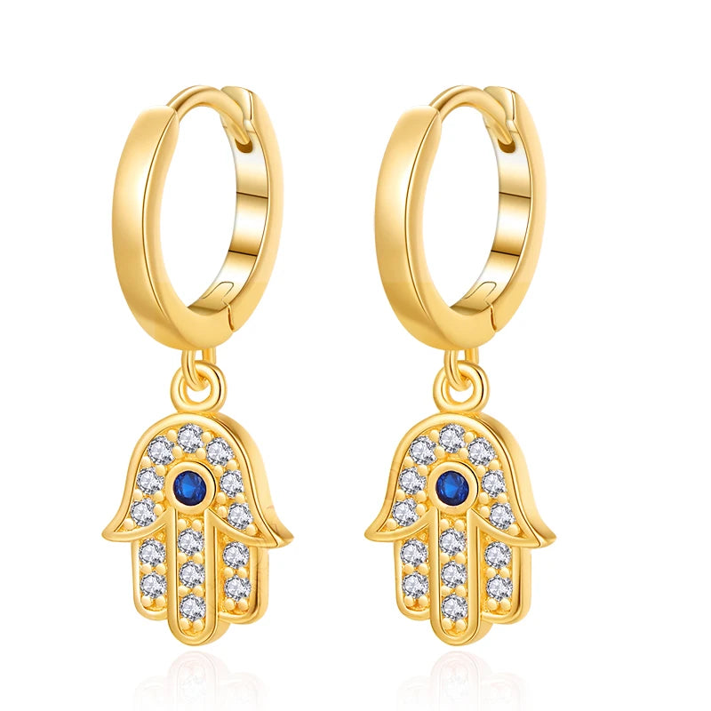 Evil Eye Hoop Earrings